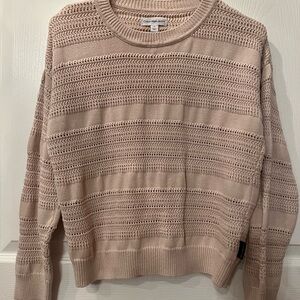 Calvin Klein Jeans Women’s Light Beige Knit Crewneck Sweater